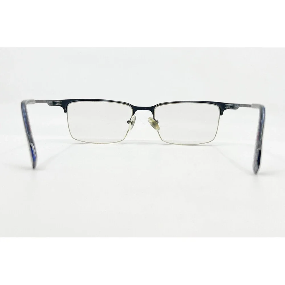 Ben Sherman Eyeglasses Mens Blue Goswell Half Rim Rectangle 53-17-140